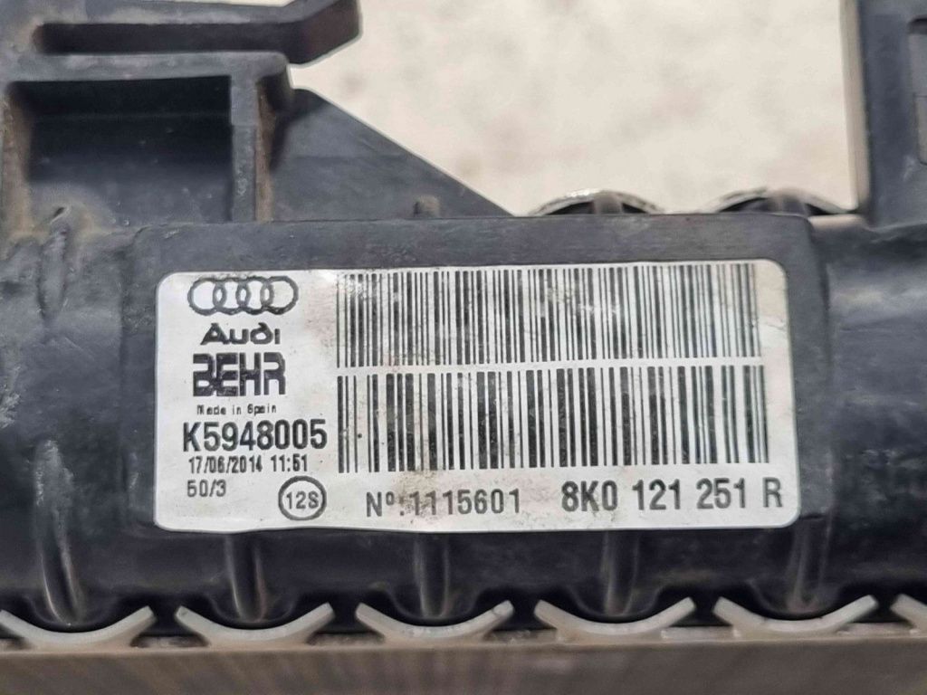 Radiator apa Audi A4 (8K2, B8) [Fabr 2008-2015] 8K0121251R 2.0 TDI CGLC 2.0 TDI CGLC 130KW / 177CP