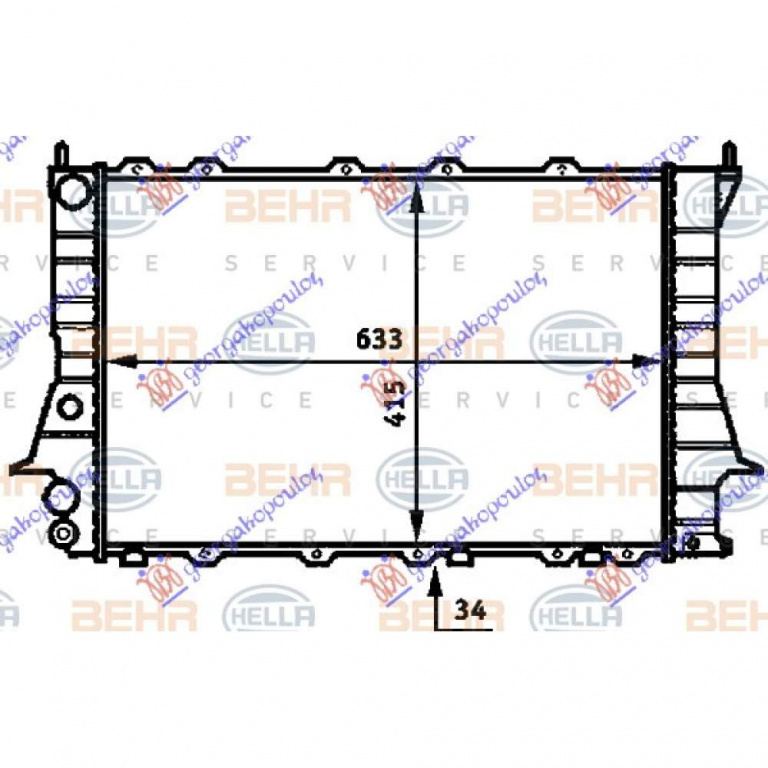 Radiator Apa - Audi A6 1994 , 4a0121251a