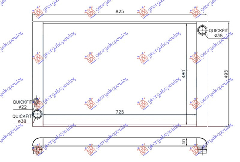 Radiator Apa - Audi A8 2002 , 4e0121251