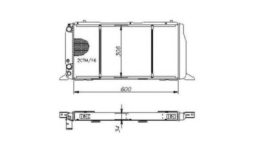 Radiator apa Audi AUDI 80 (8C, B4) 1991-1994 #2 01102091