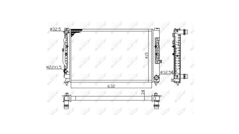 Radiator apa Audi AUDI A4 (8D2, B5) 1994-2001 #2 001M06