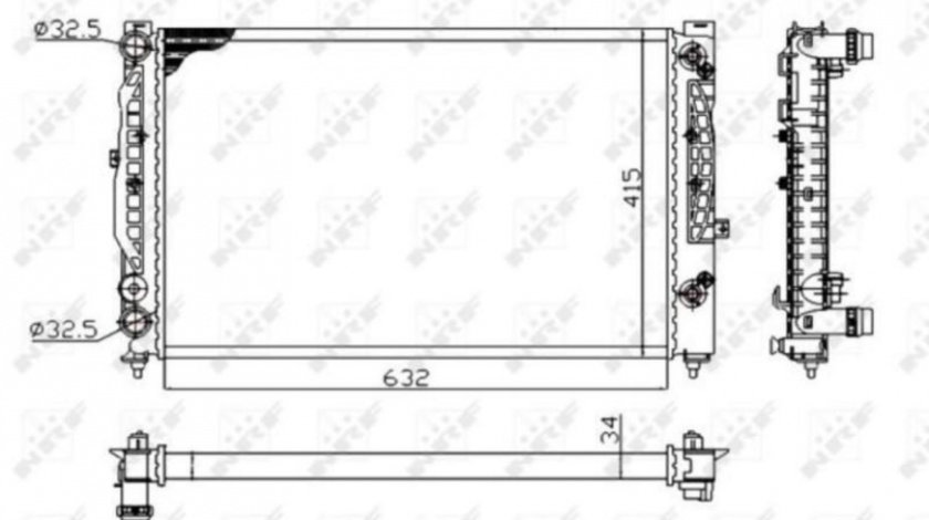 Radiator apa Audi AUDI A4 (8D2, B5) 1994-2001 #3 00856780000