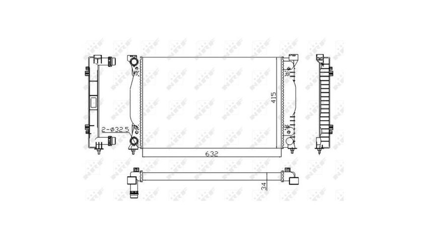 Radiator apa Audi AUDI A4 (8EC, B7) 2004-2008 #2 01103119