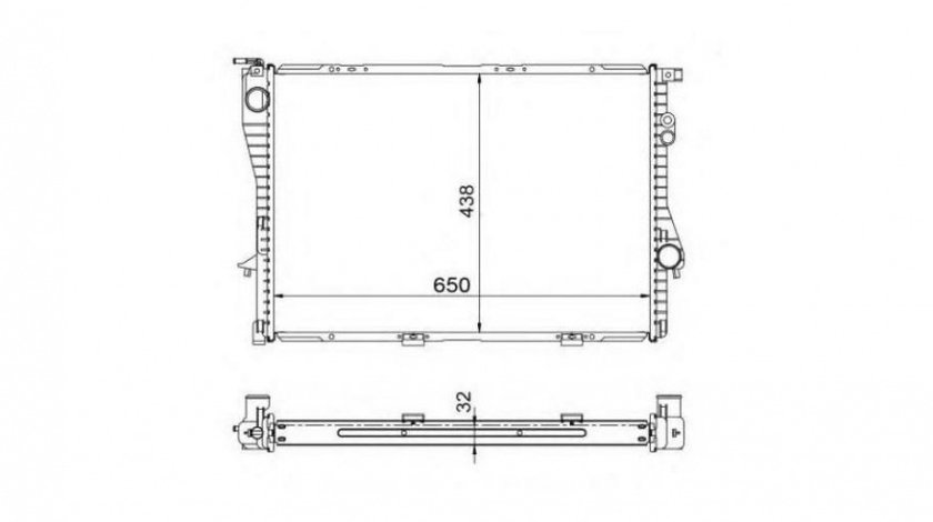 Radiator apa BMW 5 (E39) 1995-2003 #3 01023011