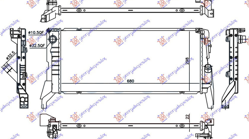 Radiator Apa - Bmw Series 2 (F45/F46) Active/Gran Tourer 2014 , 17117617630