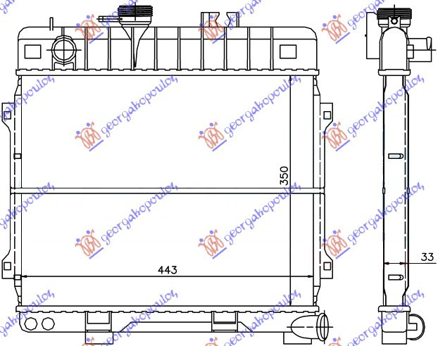 Radiator Apa - Bmw Series 3 (E30) 1983 , 17111151700