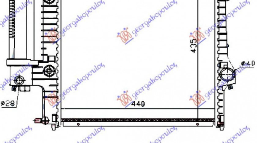 Radiator Apa - Bmw Series 3 (E36) Coupe/Cabrio 1990 , 17112244646