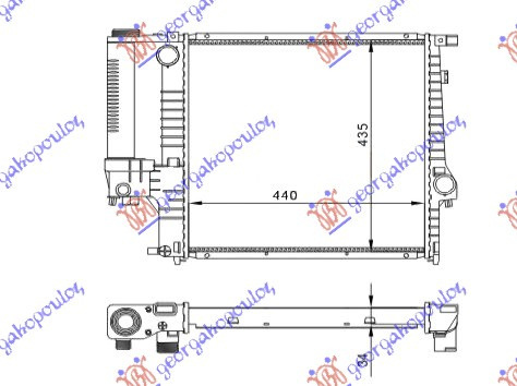 Radiator Apa - Bmw Series 3 (E36) Sdn 1990 , 17111728907