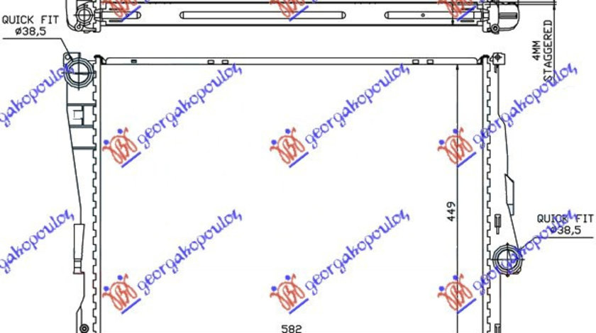 Radiator Apa - Bmw Series 3 (E46) Sdn 1999 , 17119071517