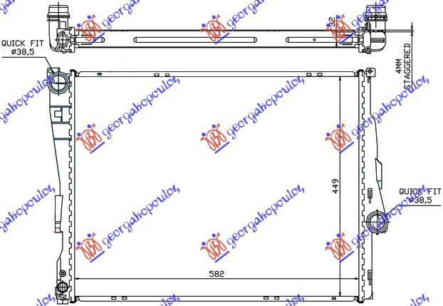 Radiator Apa - Bmw Series 3 (E46) Sdn 1999 , 17119071518