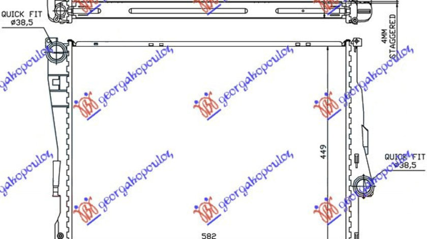 Radiator Apa - Bmw Series 3 (E46) Sdn 1999 , 17119071518