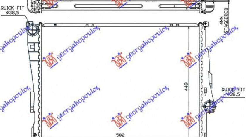 Radiator Apa - Bmw Series 3 (E46) Sdn 2002 , 17119071518