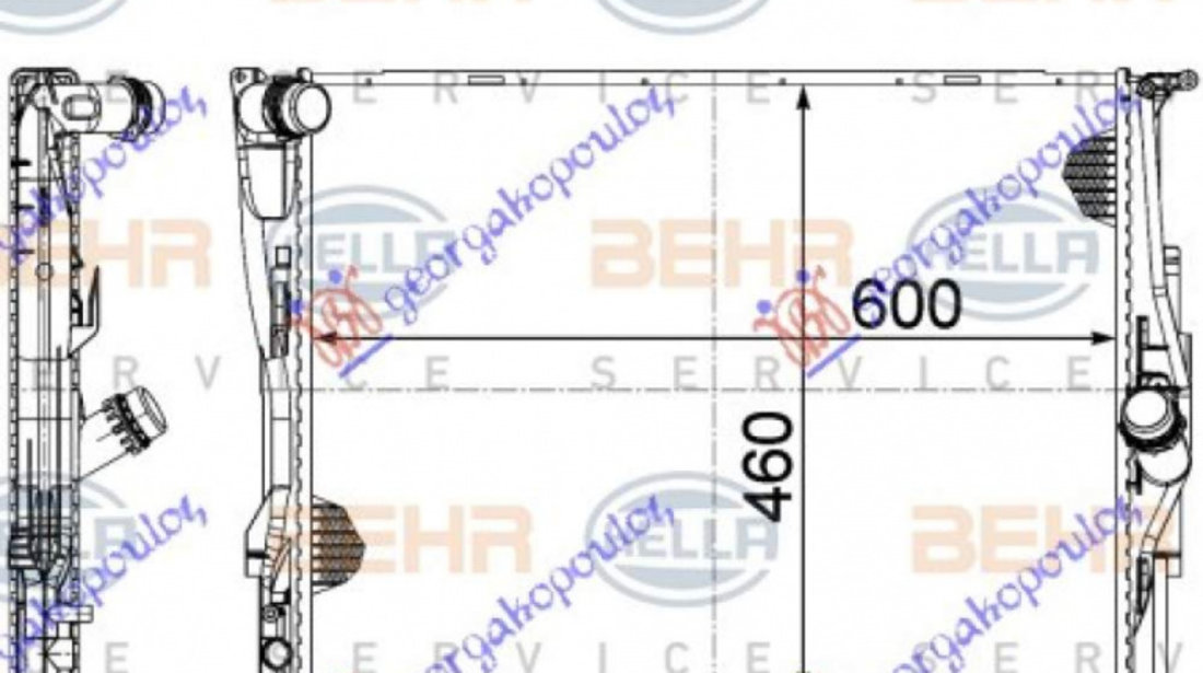 Radiator Apa - Bmw Series 3 (E90/91) Sdn 2005 , 17117559273