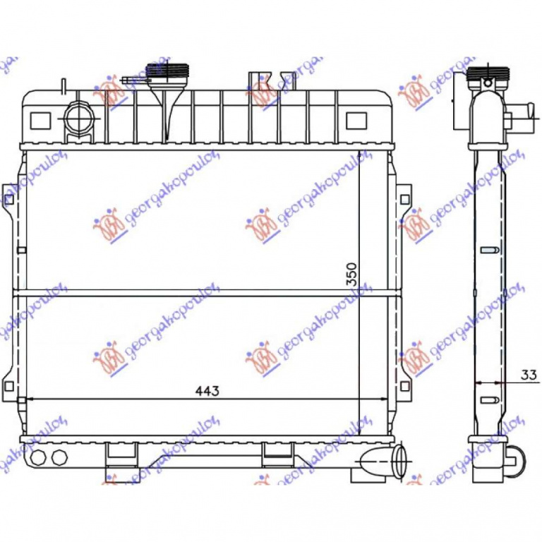 Radiator Apa - Bmw Series 5 (E28) 1981 , 17111151700