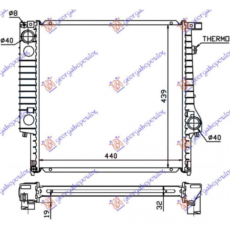 Radiator Apa - Bmw Series 5 (E28) 1981 , 17111151700