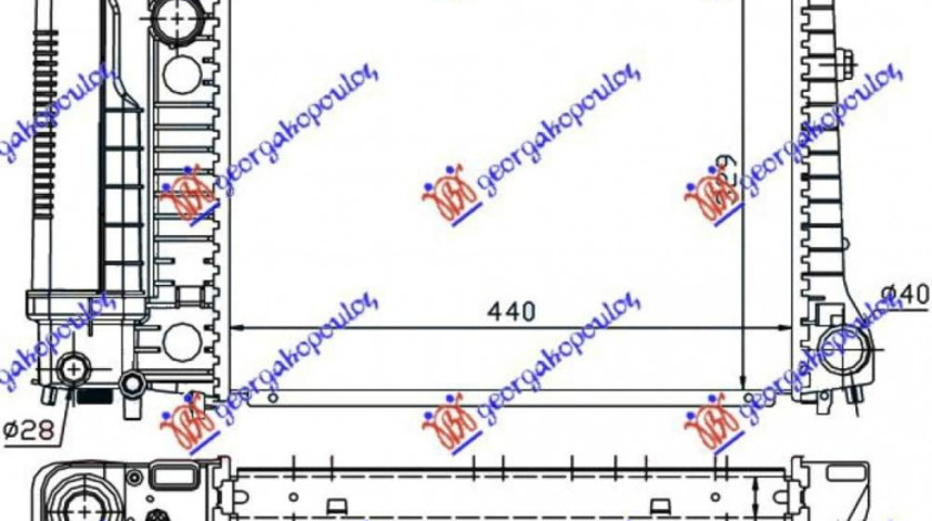 Radiator Apa - Bmw Series 5 (E34)1988 1989 , 17111712978