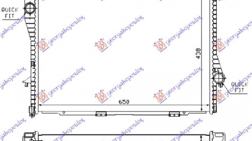 Radiator Apa - Bmw Series 5 (E39) 1996 , 1436055