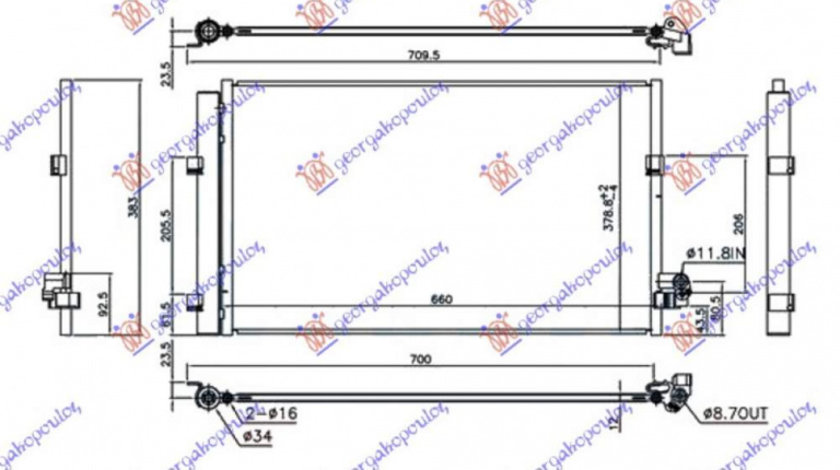 Radiator Apa - Bmw Series 5 (F10/11) 2013 , 17117805627