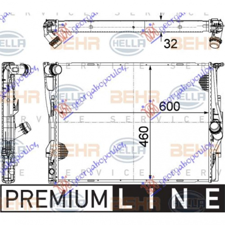 Radiator Apa - Bmw X1 (E84) 2013 , 17117559273