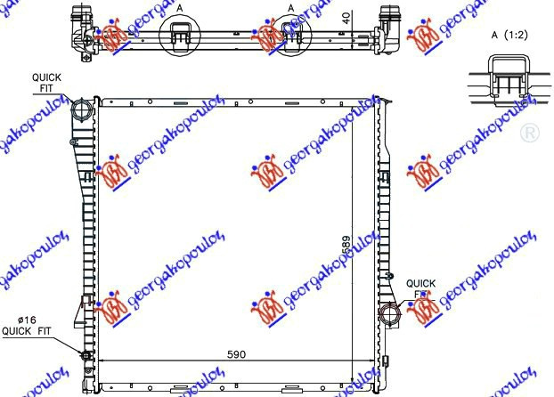 Radiator Apa - Bmw X5 (E53) 2000 , 17101439101
