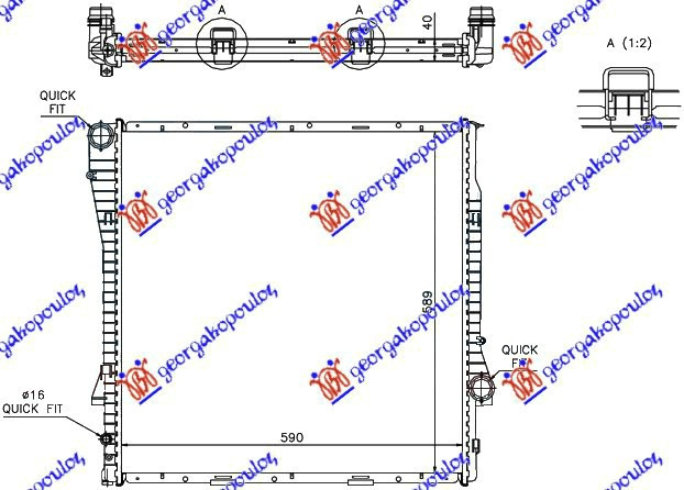 Radiator Apa - Bmw X5 (E53) 2000 , 17101439101