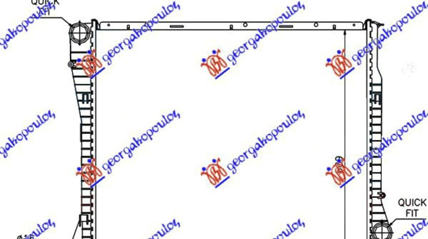 Radiator Apa - Bmw X5 (E53) 2000 , 17107544668