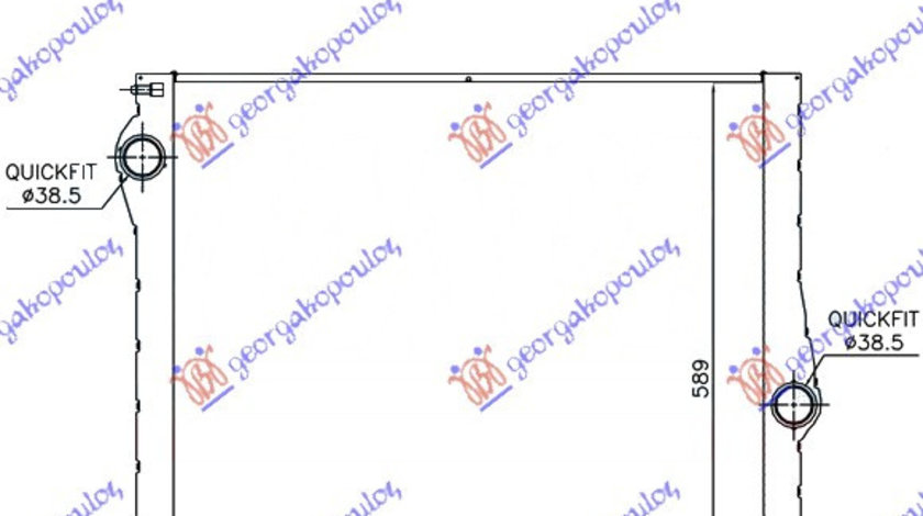 Radiator Apa - Bmw X5 (E70) 2007 , 17117585036