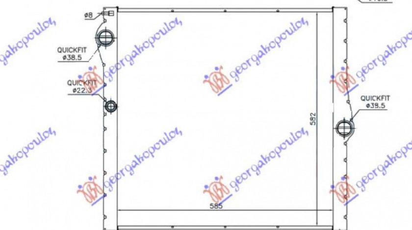 Radiator Apa - Bmw X5 (F15) 2013 , 17117589467