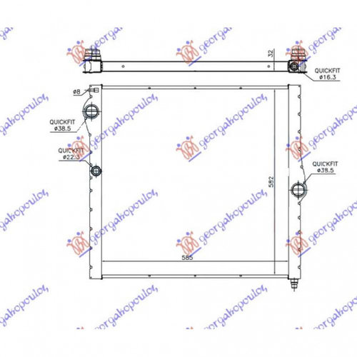 Radiator Apa - Bmw X5 (F15) 2013 , 17117594020