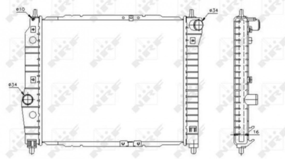 Radiator apa Chevrolet AVEO hatchback (T200) 2003-2008 #3 01313017