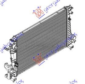 Radiator Apa - Chevrolet Aveo Sdn-H/B 2012 , 95022454