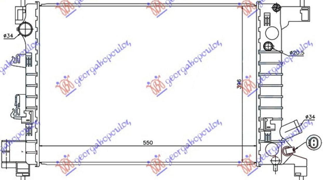 Radiator Apa - Chevrolet Aveo Sdn-H/B 2012 , 95460091