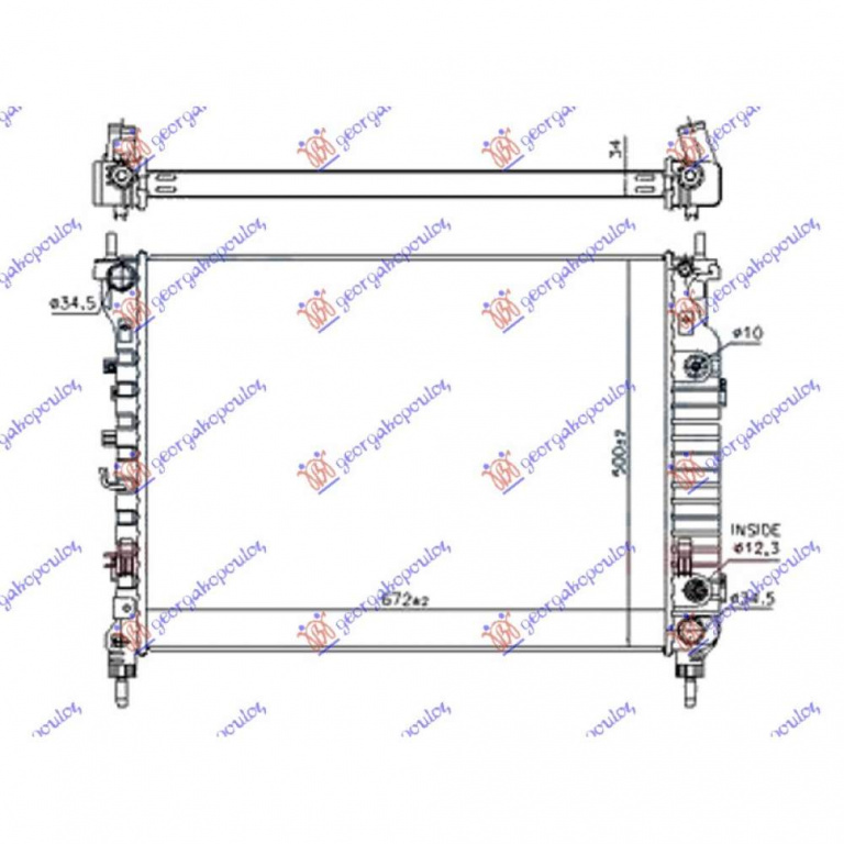 Radiator Apa - Chevrolet Captiva 2007 , 20982435