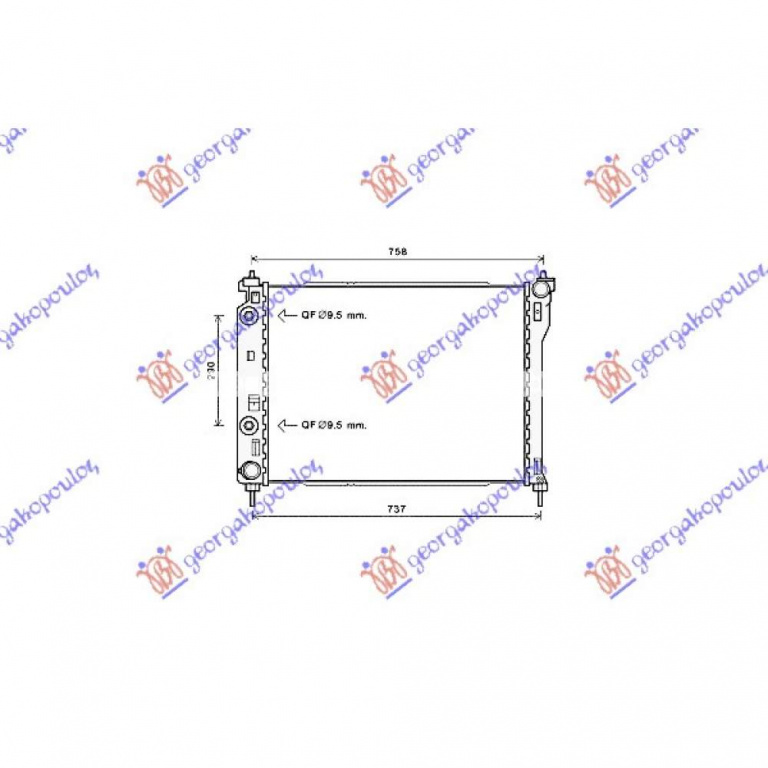 Radiator Apa - Chevrolet Captiva 2007 , 4803042