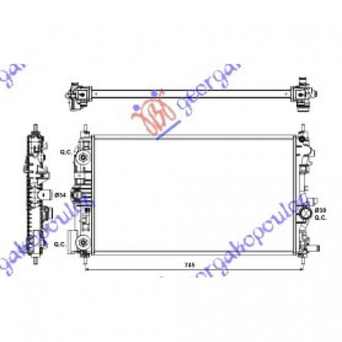 Radiator Apa - Chevrolet Cruze 2009 , 1300305