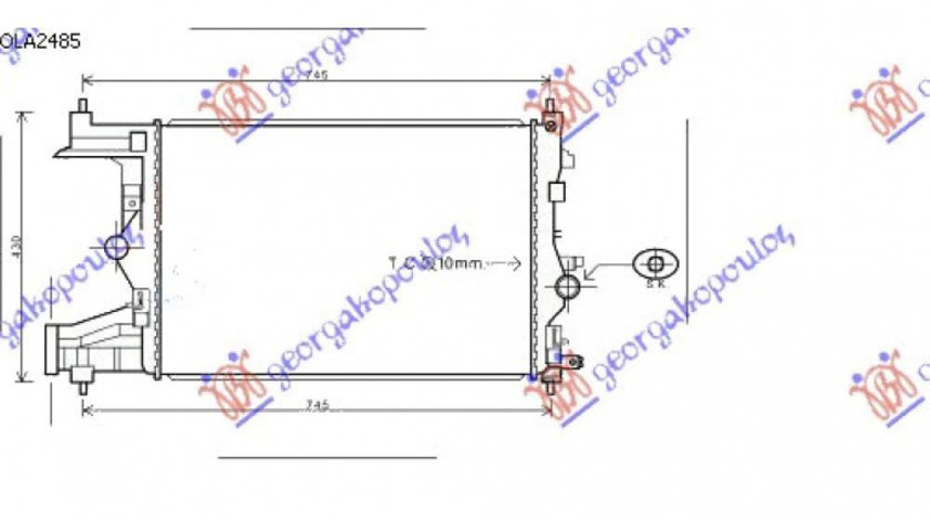 Radiator Apa - Chevrolet Orlando 2011 , 1300306