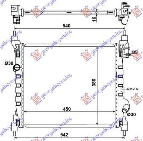 Radiator Apa - Chevrolet Spark 2010 , 96676341