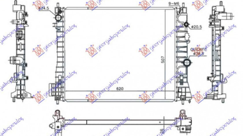 Radiator Apa - Chevrolet Trax 2013 , 1300360