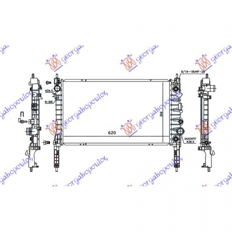 Radiator Apa - Chevrolet Trax 2013 , 95091649