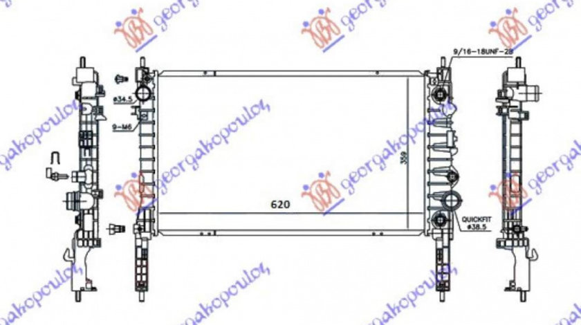 Radiator Apa - Chevrolet Trax 2013 , 95091649