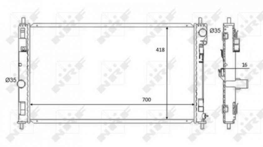 Radiator apa Chrysler SEBRING Cabriolet (JS) 2007-2010 #2 01183023