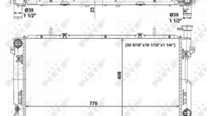 Radiator apa Chrysler VOYAGER Mk III (RG, RS) 1999-2008 #2 4477523AA