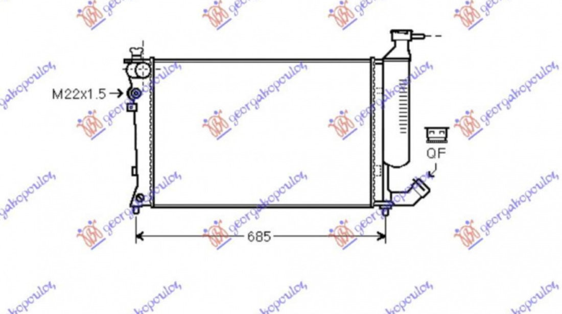 Radiator Apa - Citroen Berlingo 2002 , 1330.82