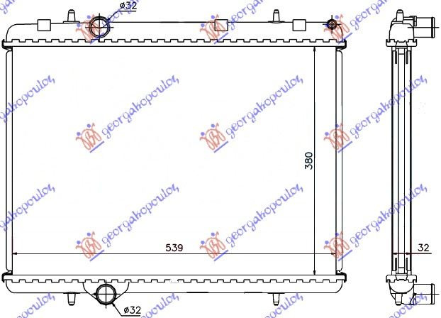 Radiator Apa - Citroen Berlingo 2002 , 1330.K0