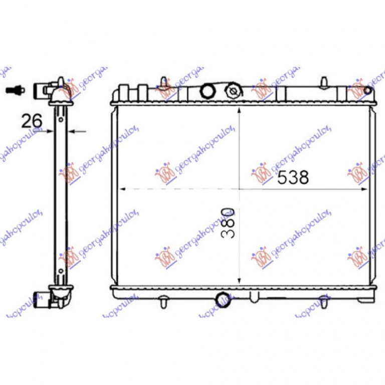 Radiator Apa - Citroen Berlingo 2008 , 1330s5