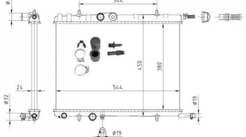 Radiator apa Citroen BERLINGO (MF) 1996-2016 #3 1033041