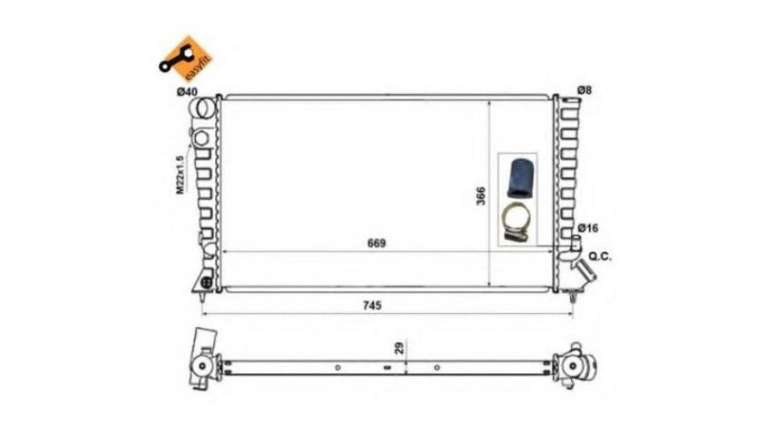 Radiator apa Citroen C-Zero (2010->) #2 01033040