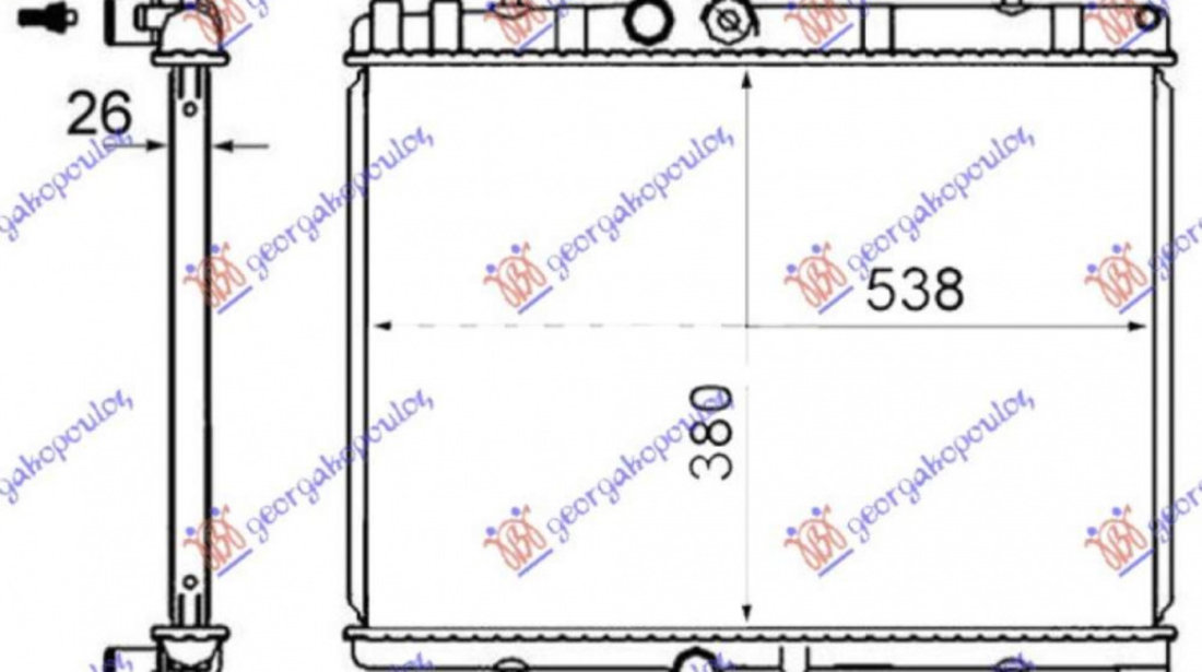 Radiator Apa - Citroen C5 2008 , 1330s5