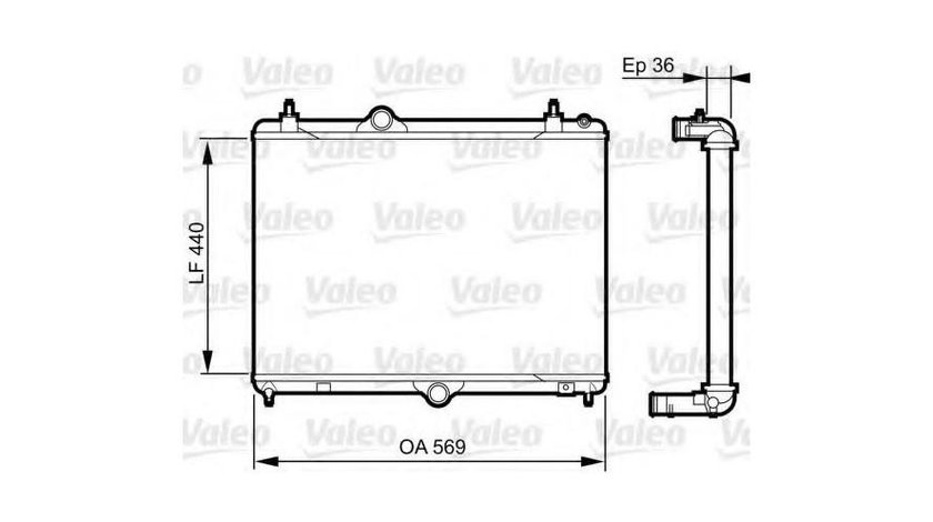 Radiator apa Citroen C5 III (RD_) 2008-2016 #3 1330X2