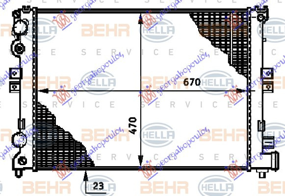 Radiator Apa - Citroen Evasion 1994 , 1301.P2